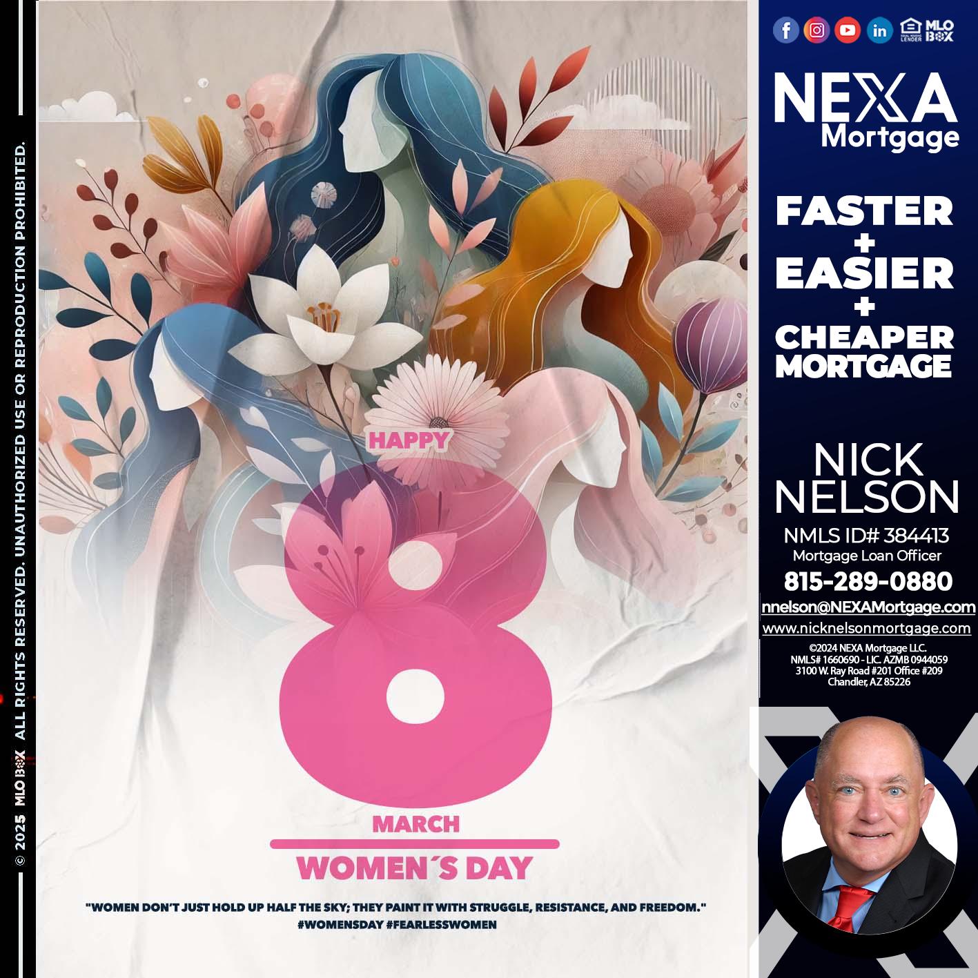 WOMEN´S DAY - Nicholas Nelson -Mortgage Loan Officer